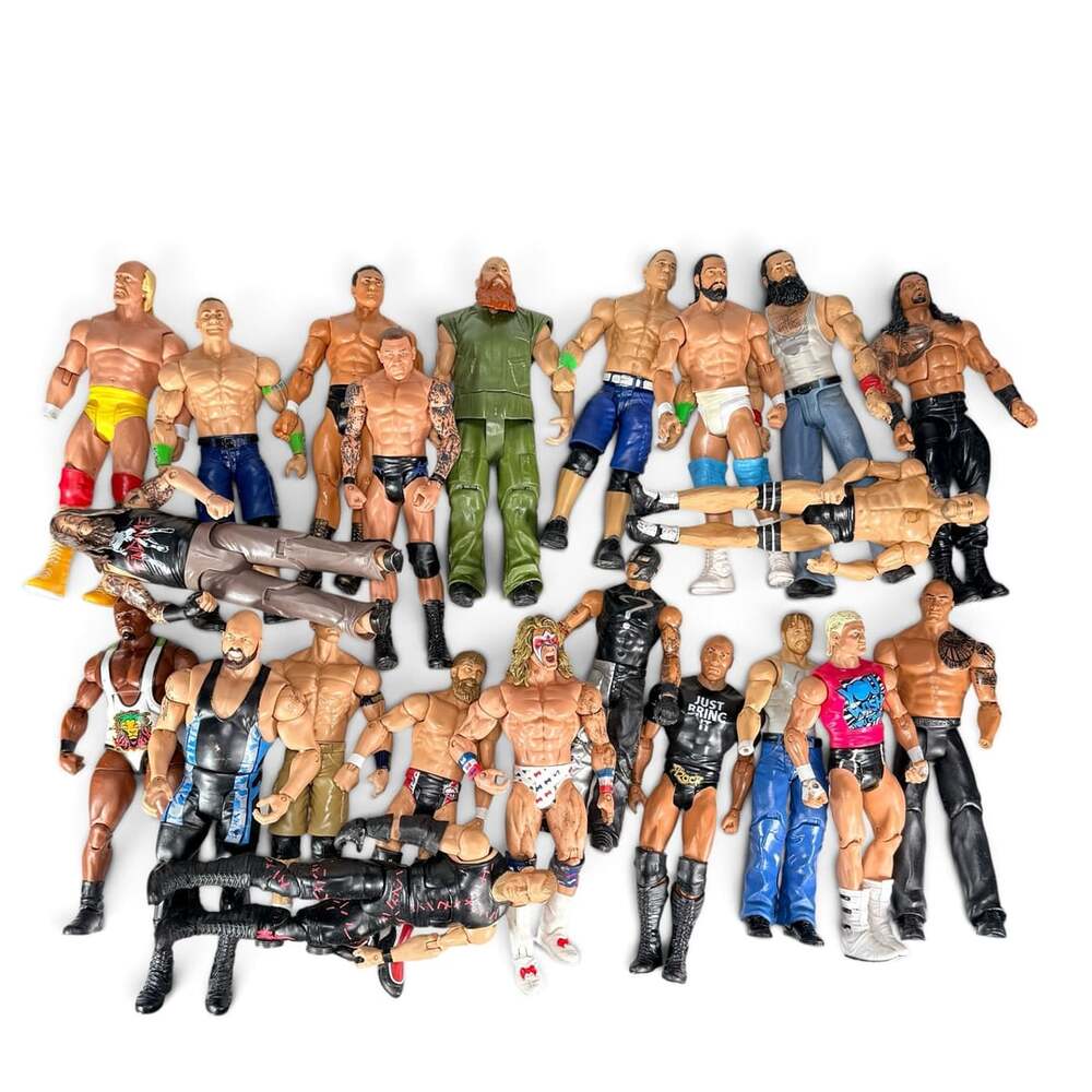 Lot of 22 WWE Mattel & Jakks Action Figures Wrestling Figures READ DESCRIPTION